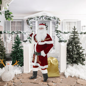 Oversized Santa Belt with Big Metal Buckle Costume Accessory