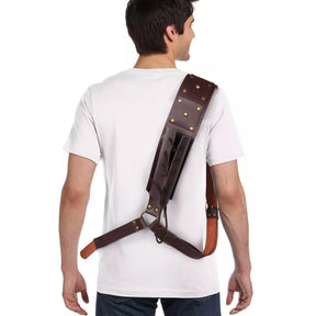 Leatherlike Backstrap Sword Holder Adult Costume Accessory | Lace Up