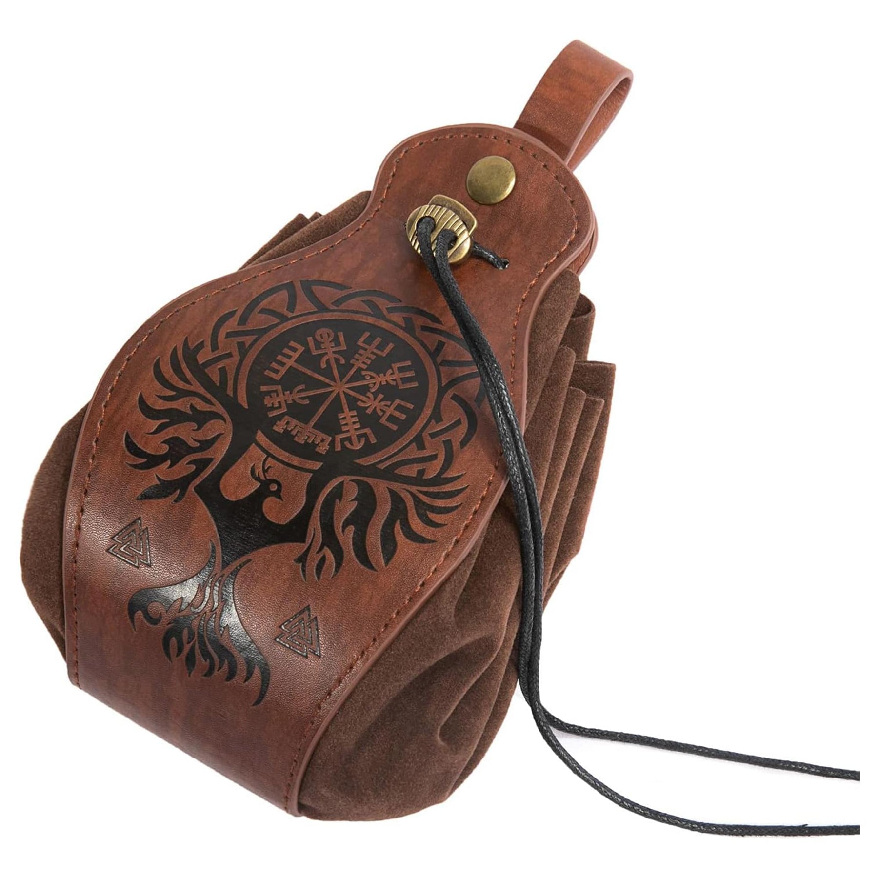 Leatherlike Old Ages Satchel Adult Costume Accessory | Belt Loop