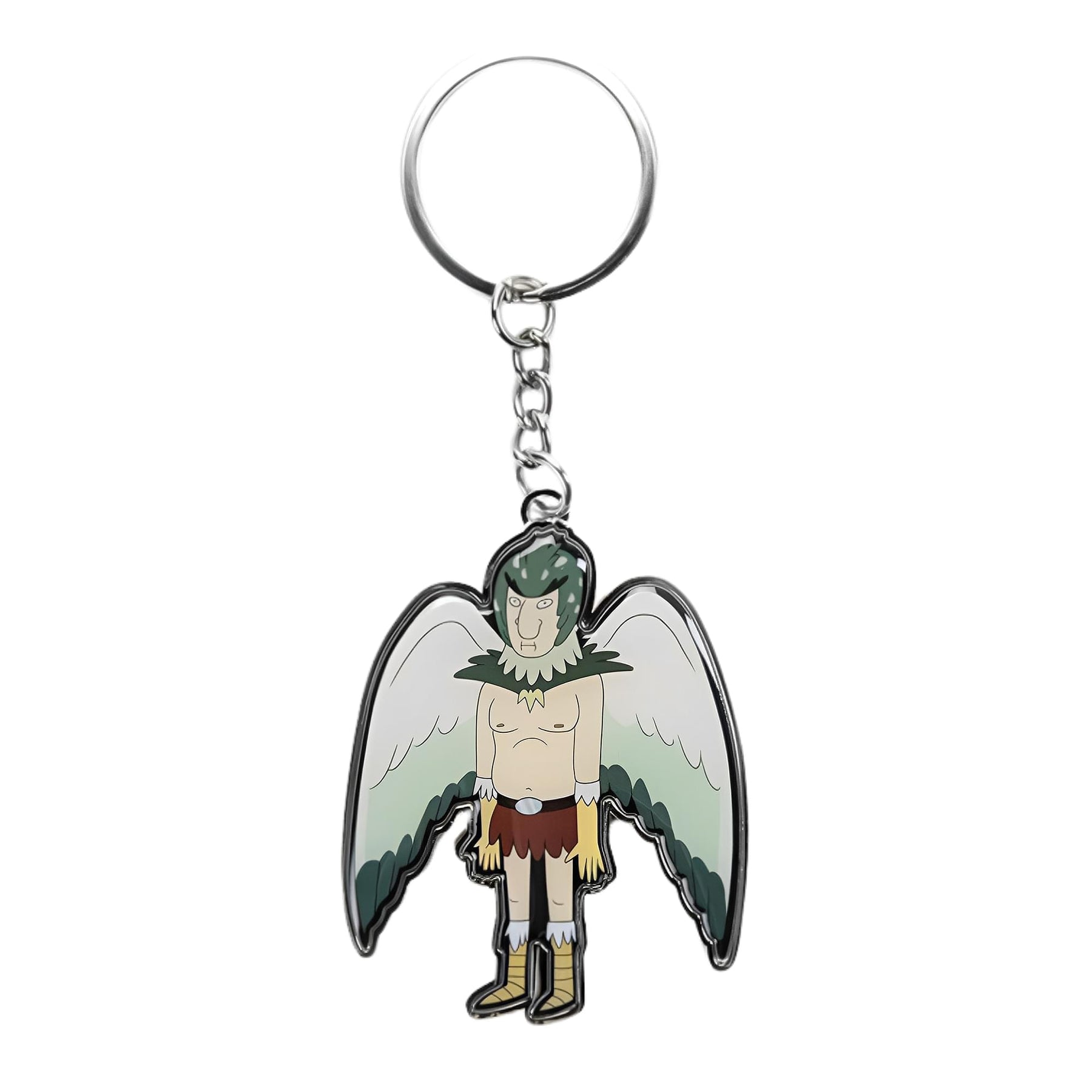 Rick and Morty Metal Keychain: Birdperson