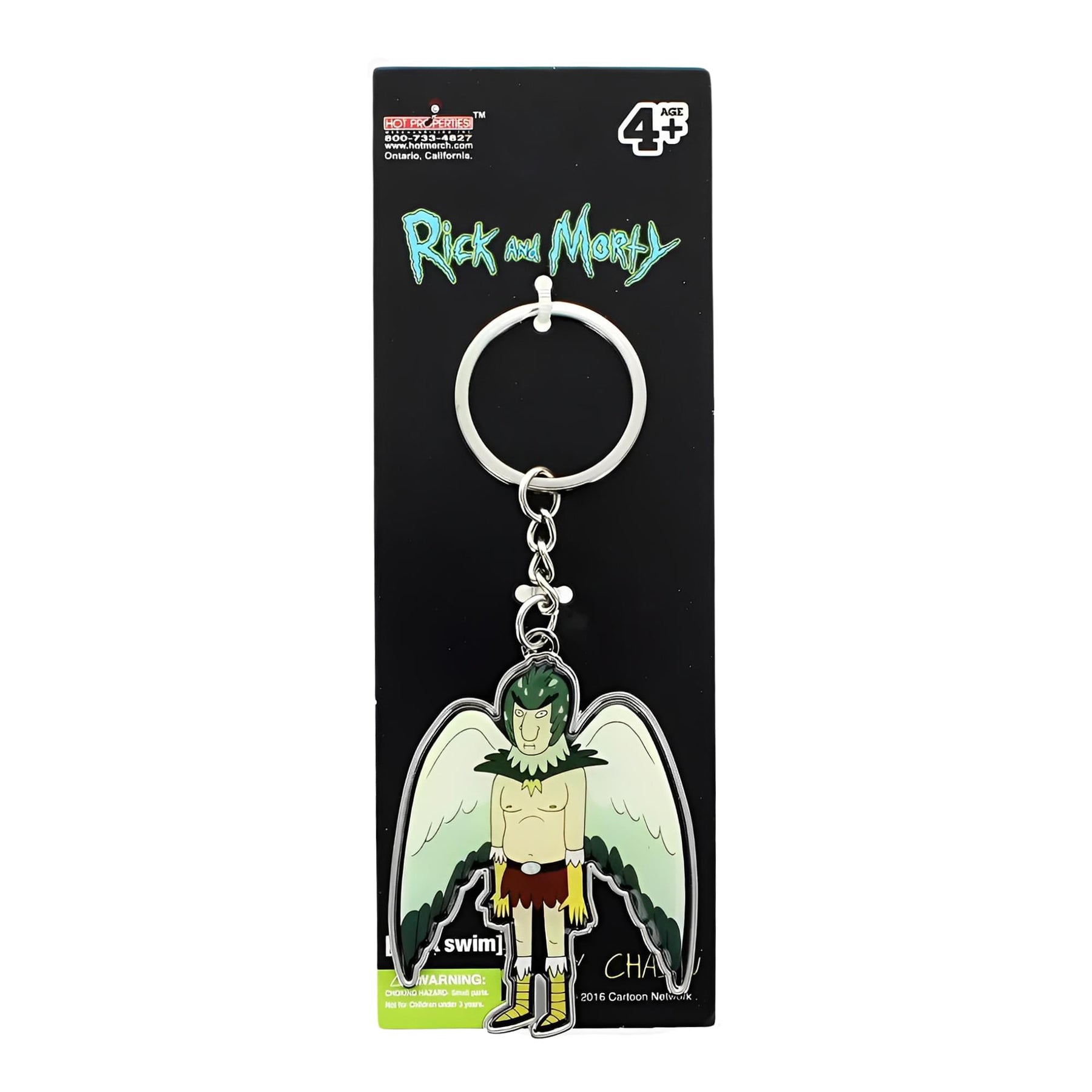 Rick and Morty Metal Keychain: Birdperson