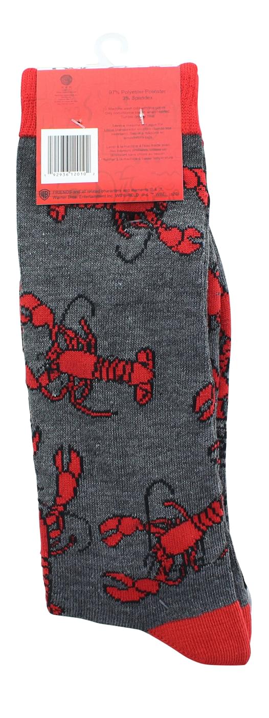 Friends Lobster & Central Perk Unisex Novelty Crew Socks | 2 Pairs  | Size 6-12