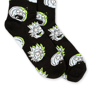 Rick And Morty Black Crew Sock OSFM