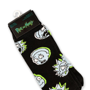 Rick And Morty Black Crew Sock OSFM