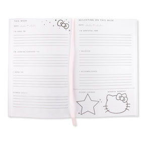 Sanrio Hello Kitty White Foil Wellness Planner | 87 Sheets