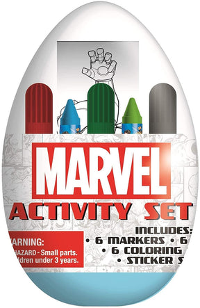 Marvel Activity Egg Craft Kit | Coloring Pages | Stickers | Markers | Crayons