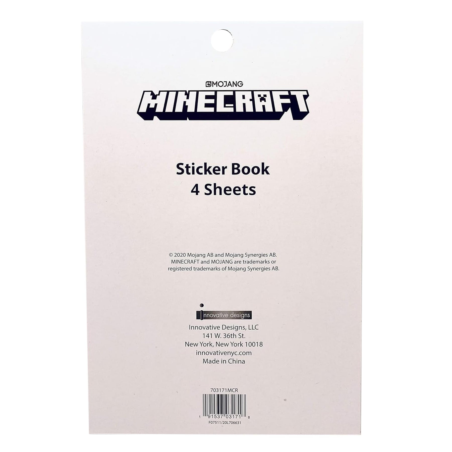 Minecraft Sticker Book | 4 Sheets | Over 300 Stickers