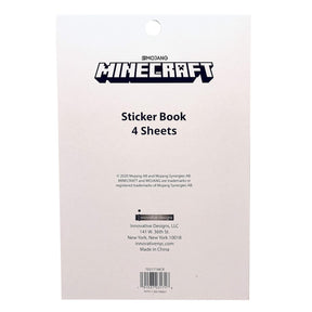 Minecraft Sticker Book | 4 Sheets | Over 300 Stickers