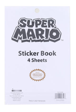 Super Mario Sticker Book  | 4 Sheets | Over 300 Stickers