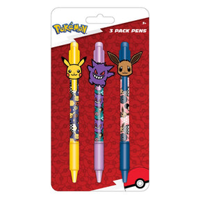 Pokemon Gen 1 Favorites 3-Pack Pen Set