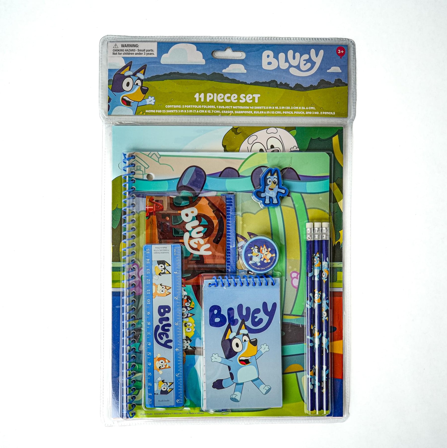 Bluey 11-Piece Back-To-School Stationary Set