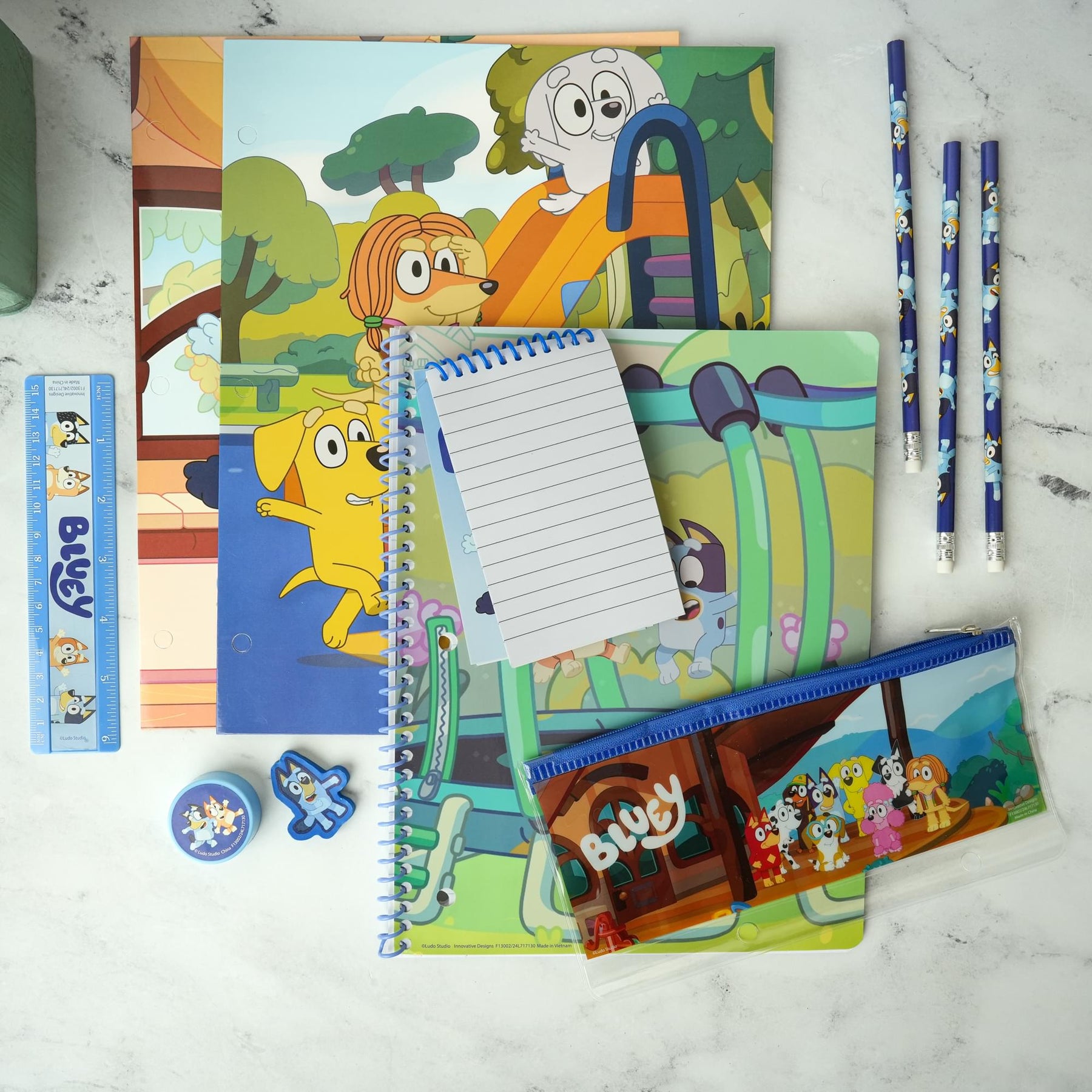 Bluey 11-Piece Back-To-School Stationary Set