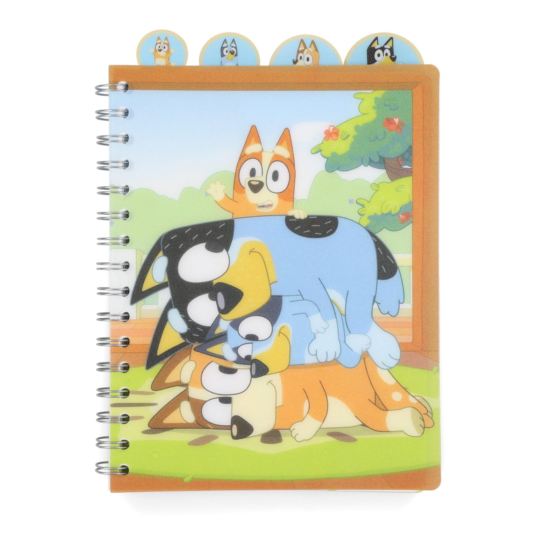 Bluey 4 Tab Spiral Bound Notebook