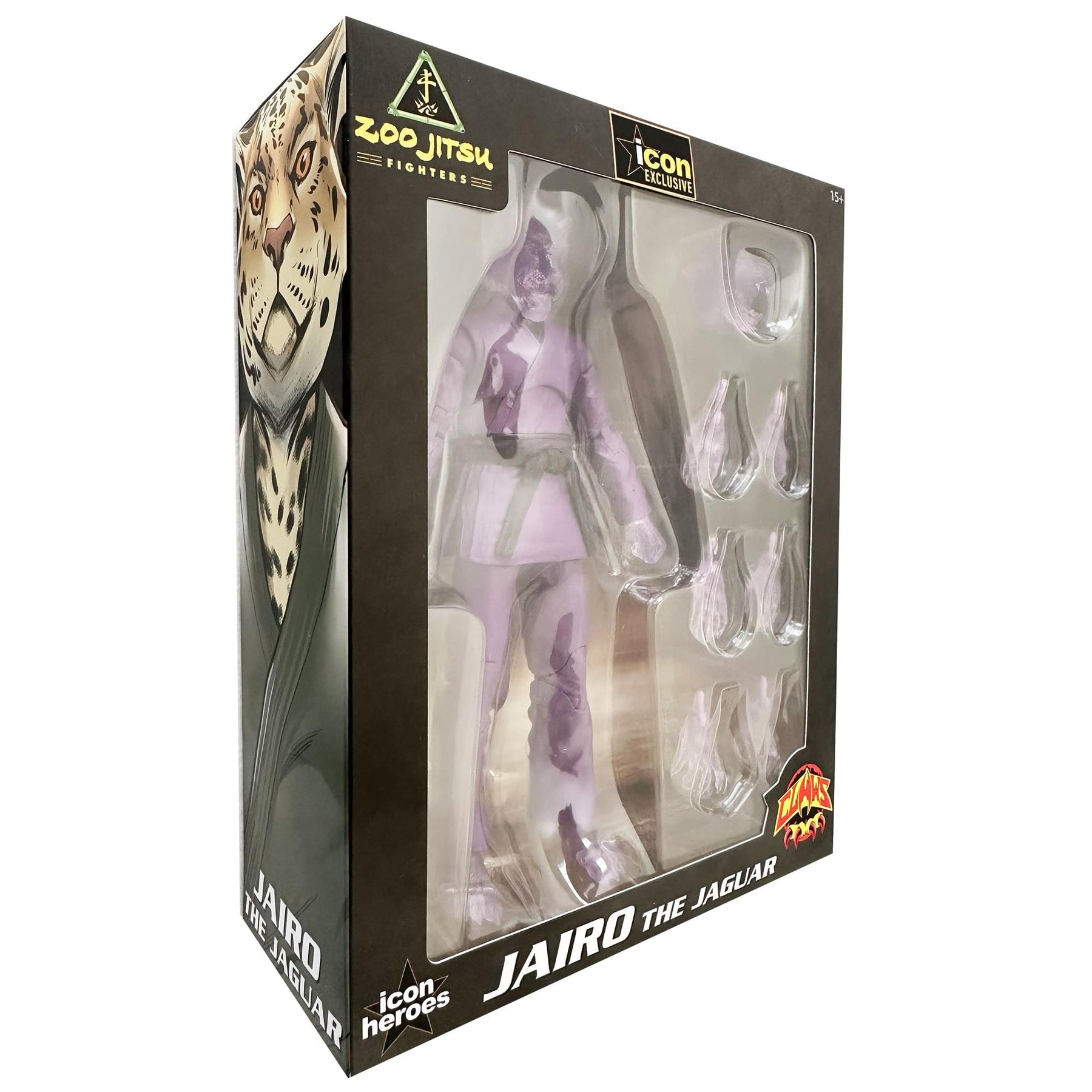 Zoo Jitsu Fighters 6 Inch Action Figure | Jairo the Jaguar Supercharged