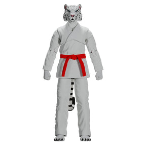 Zoo Jitsu Fighters 6 Inch Action Figure | Taj the White Tiger with White Gi