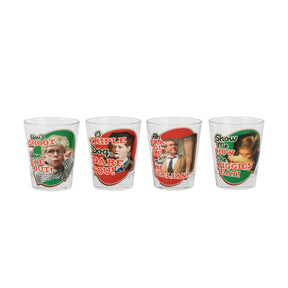 A Christmas Story Quotes 4 Piece Shot Glass Set