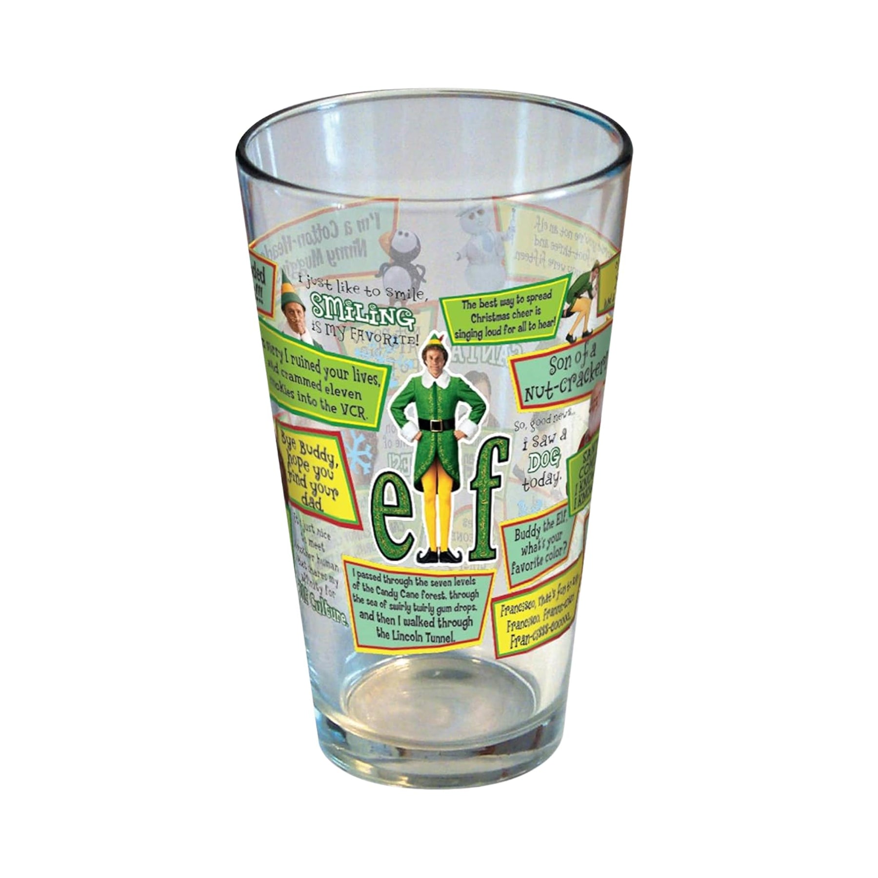 Elf The Movie Classic Quotes 16oz Pint Glass