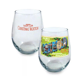 National Lampoon's Christmas Vacation Merry Clarkmas 21oz Stemless Glass 4-Pack