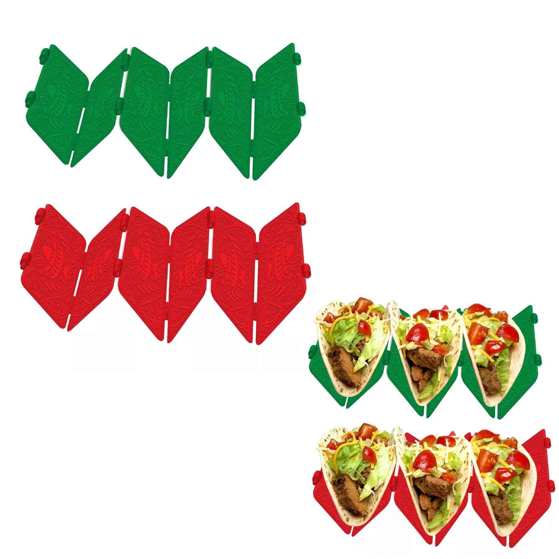 Tacordian Foldable Taco Holder 2-Pack