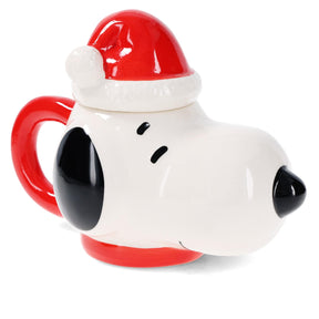 Peanuts Santa Snoopy 14.5oz Molded Mug with Lid