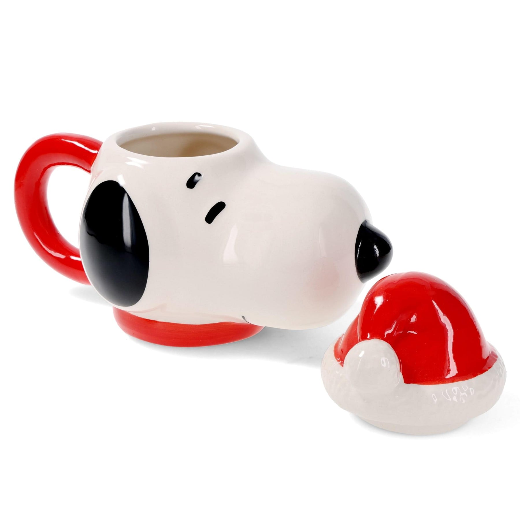 Peanuts Santa Snoopy 14.5oz Molded Mug with Lid