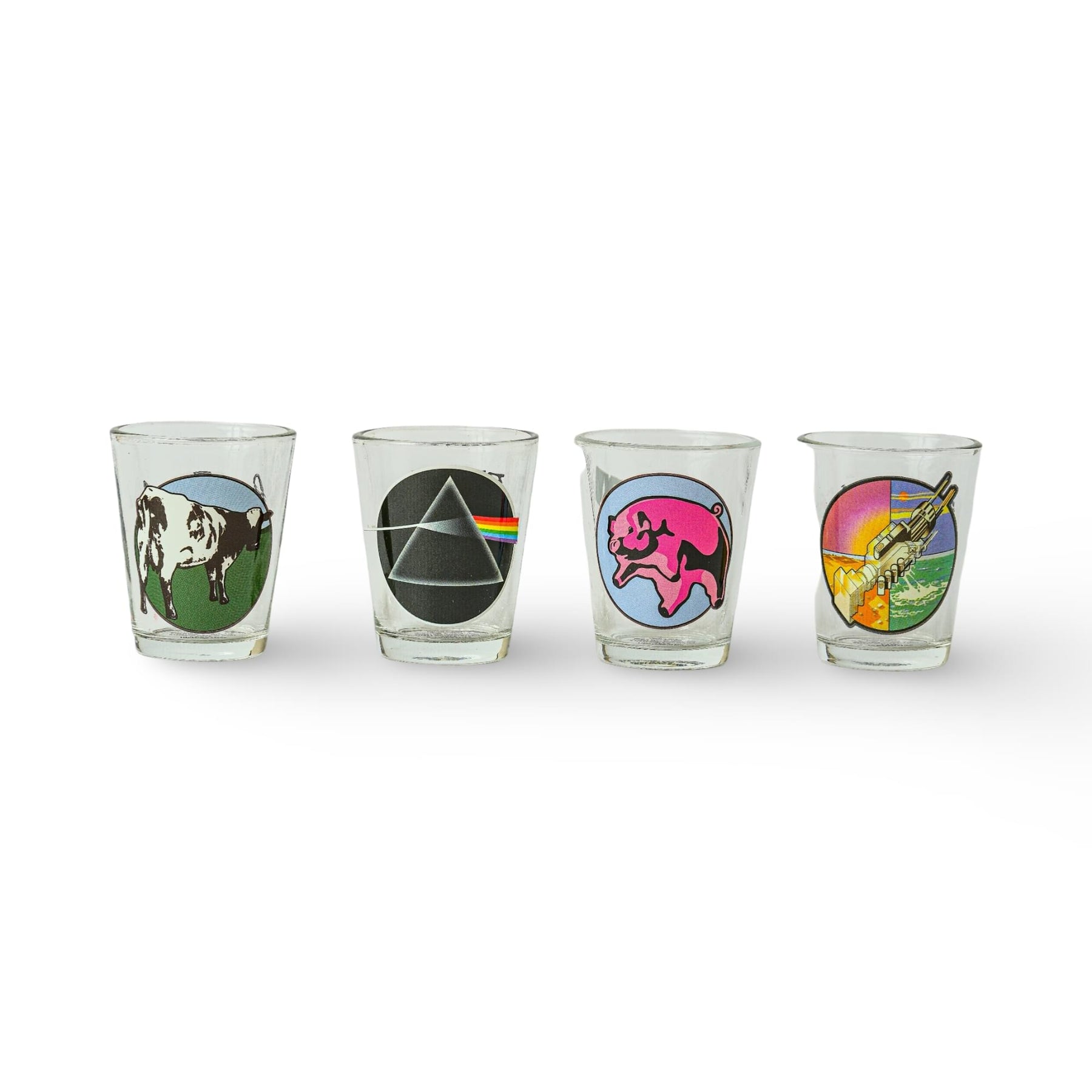 Pink Floyd Icons 4-Piece 1.5oz Shot Glass Set