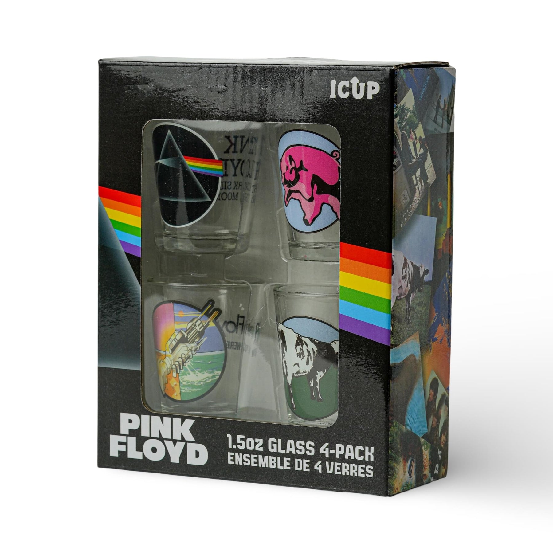 Pink Floyd Icons 4-Piece 1.5oz Shot Glass Set