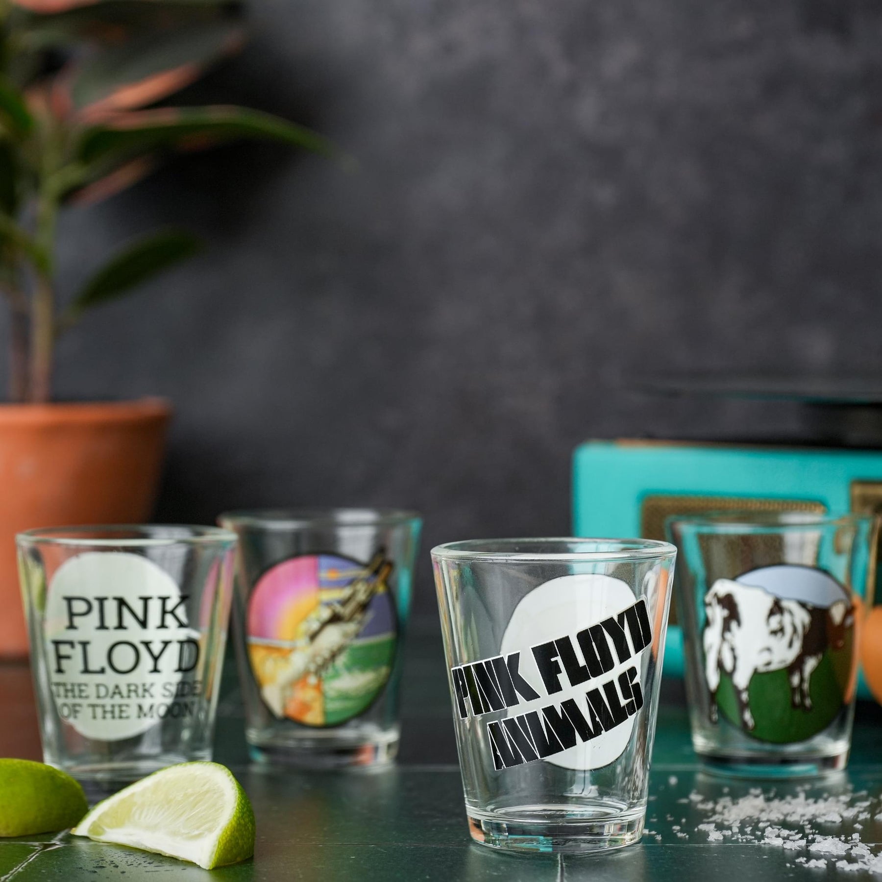 Pink Floyd Icons 4-Piece 1.5oz Shot Glass Set