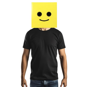 Male Yellow Brickman Costume Box Head