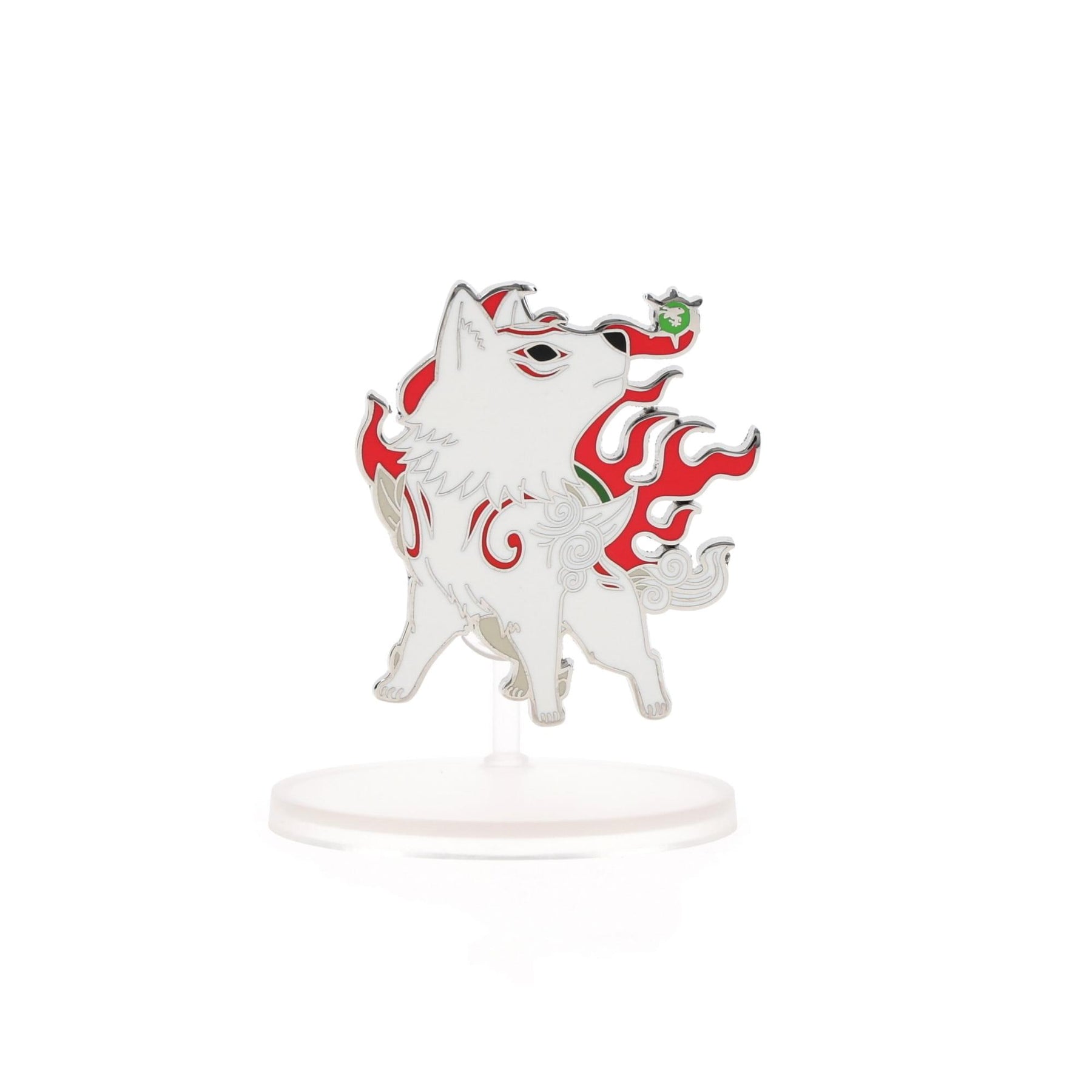 Okami Amaterasu 2 Inch Enamel Nendoroid Pin