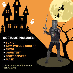 Black Knight Zombie Child Costume