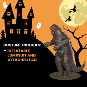 Godzilla x Kong Inflatable Godzilla Child Costume | Fits Up To Age 14