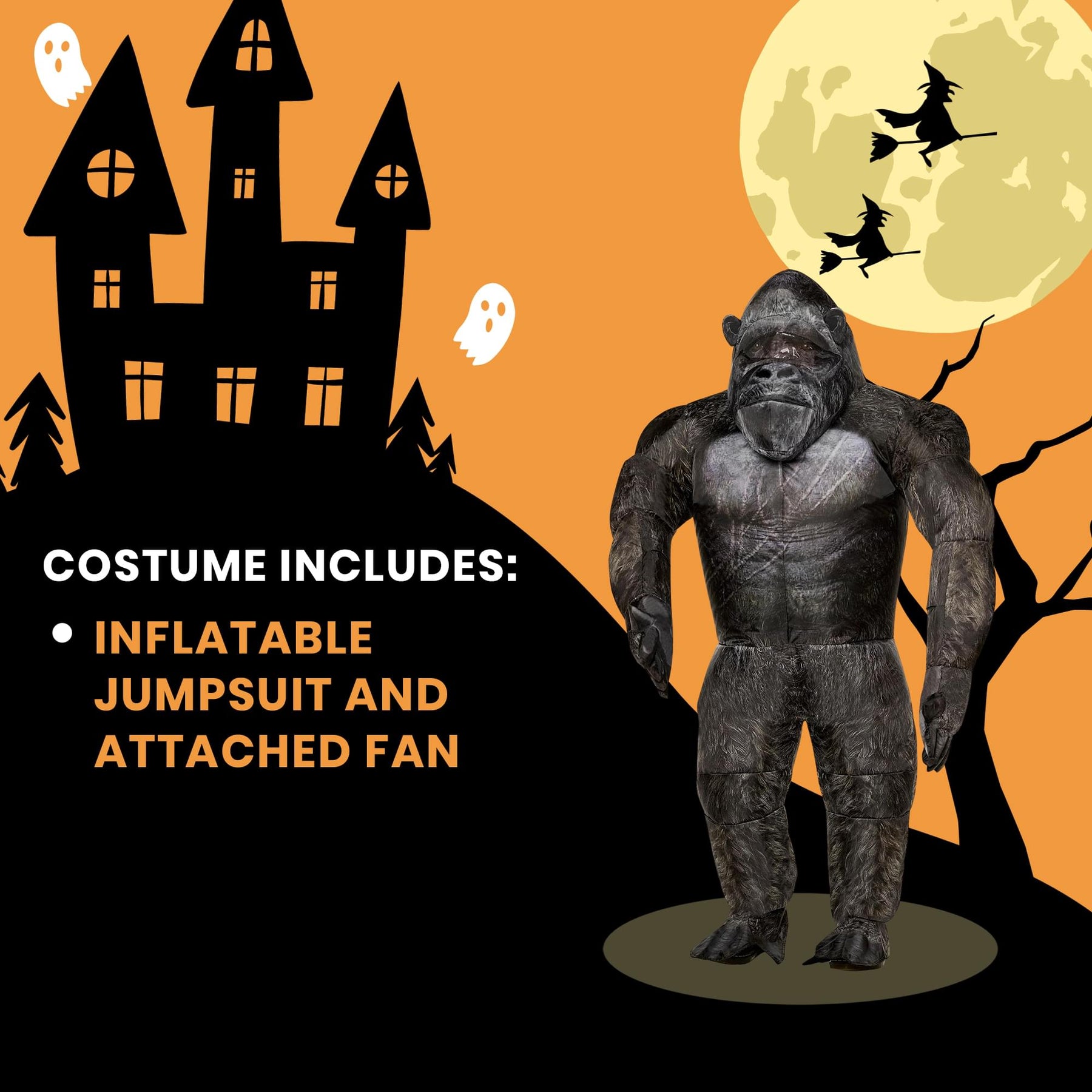 Godzilla x Kong Inflatable Kong Child Costume | Fits Up To Age 14