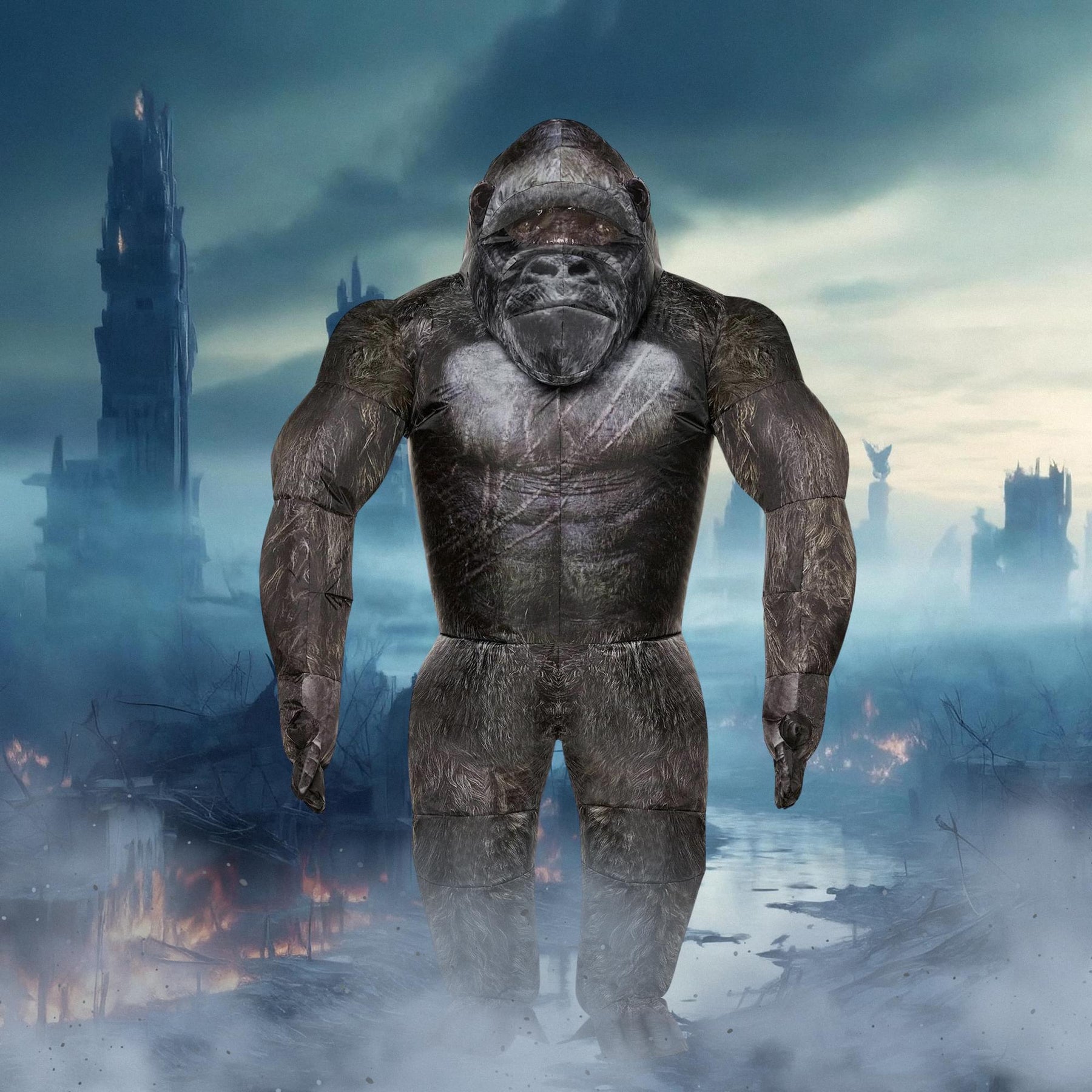 Godzilla x Kong Inflatable Kong Adult Costume | One Size Fits Most