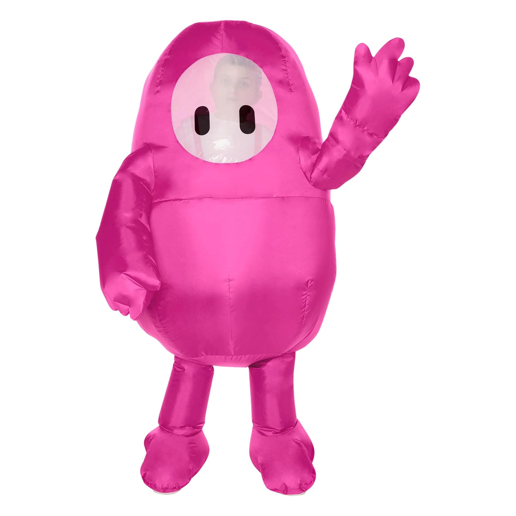 Fall Guys Pink Inflatable Child Costume | One Size Fits Up To 14