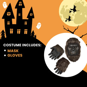 Godzilla x Kong Mask and Gloves Kong Adult Costume | One Size Fits Most