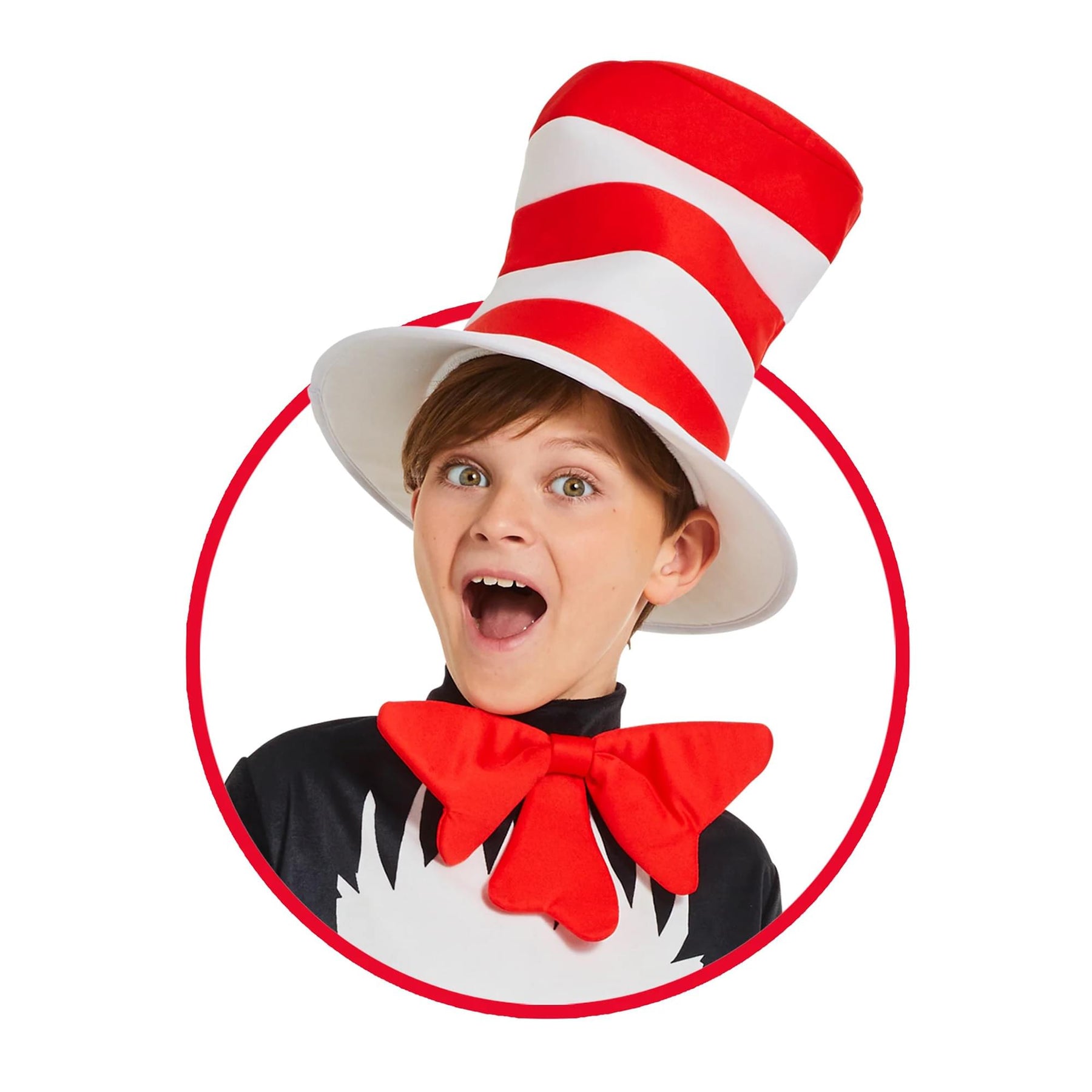 Dr. Seuss Cat In the Hat Tie & Hat Child Costume Kit