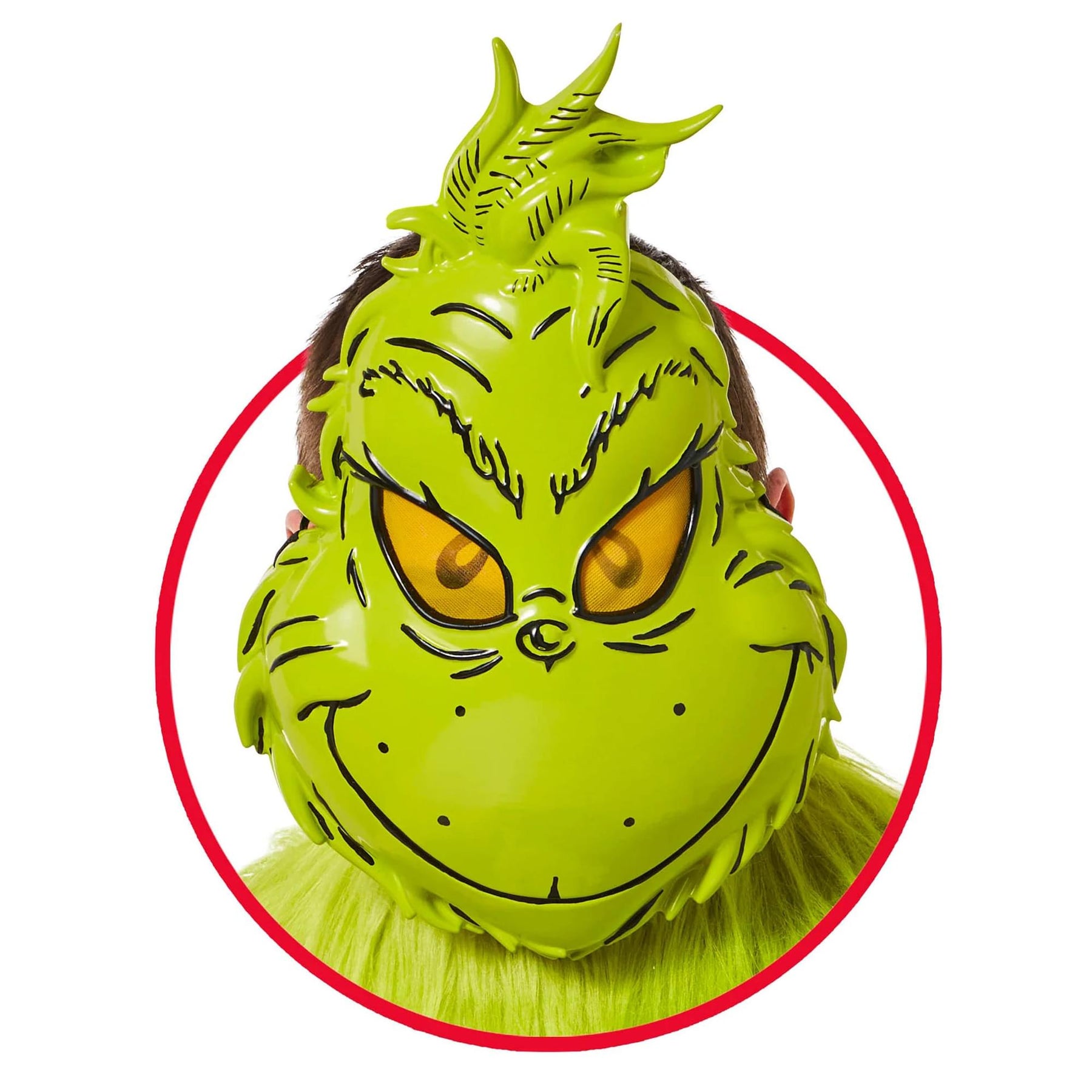 Dr. Seuss Grinch Adult Costume Mask | One Size Fits Most