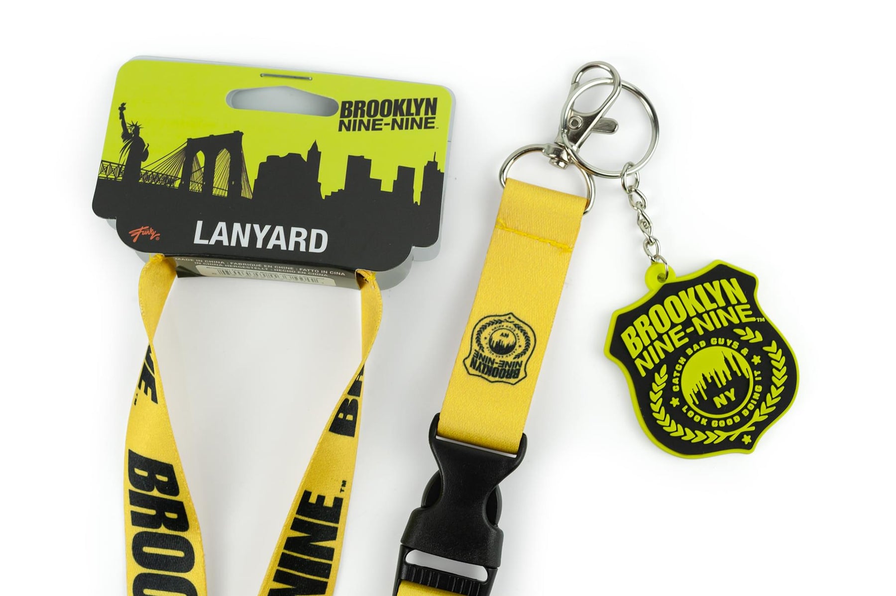 Brooklyn Nine Nine Official Lanyard For Keys & ID Badges | Bonus Charm Included