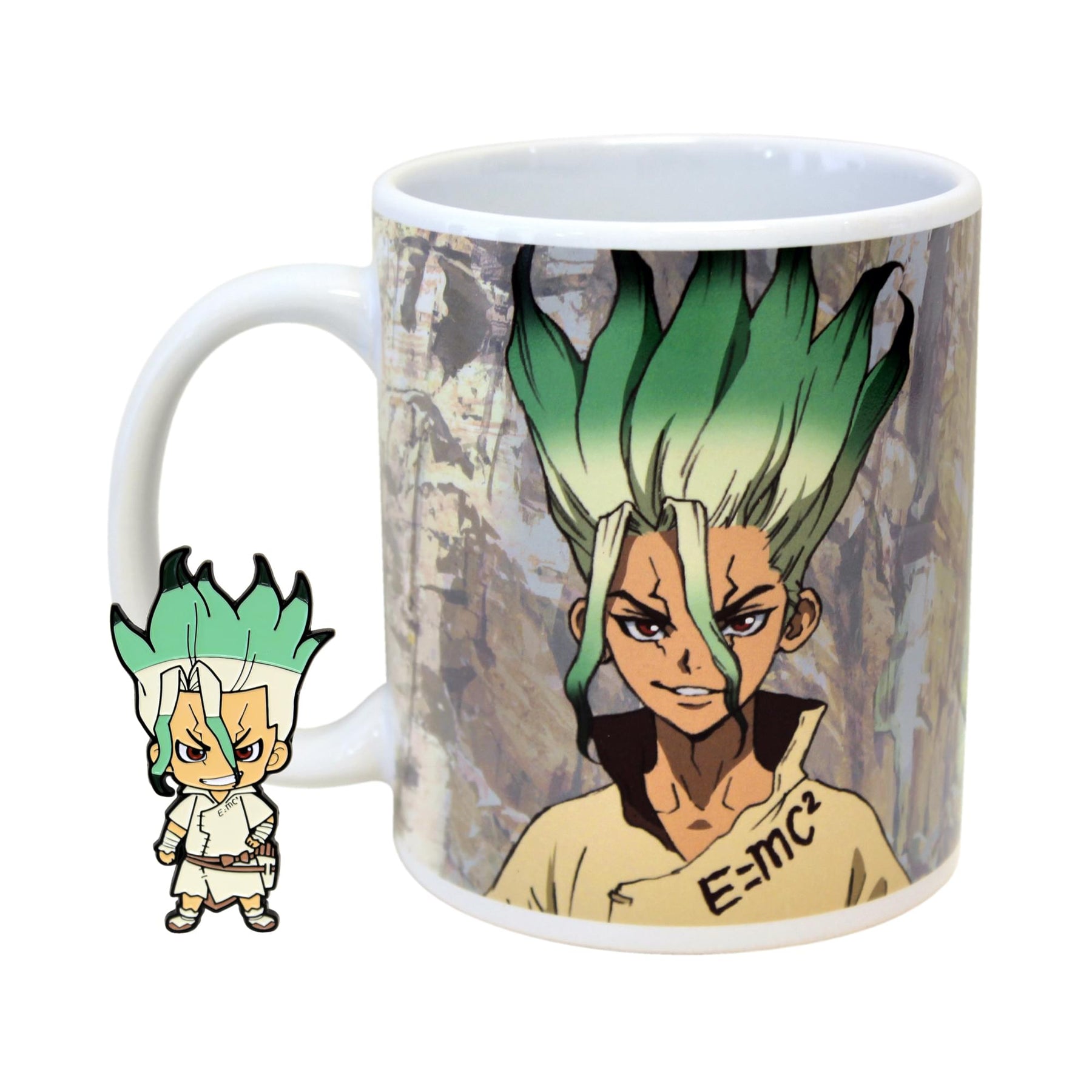 Dr. Stone 11oz Coffee Mug with Enamel Pin