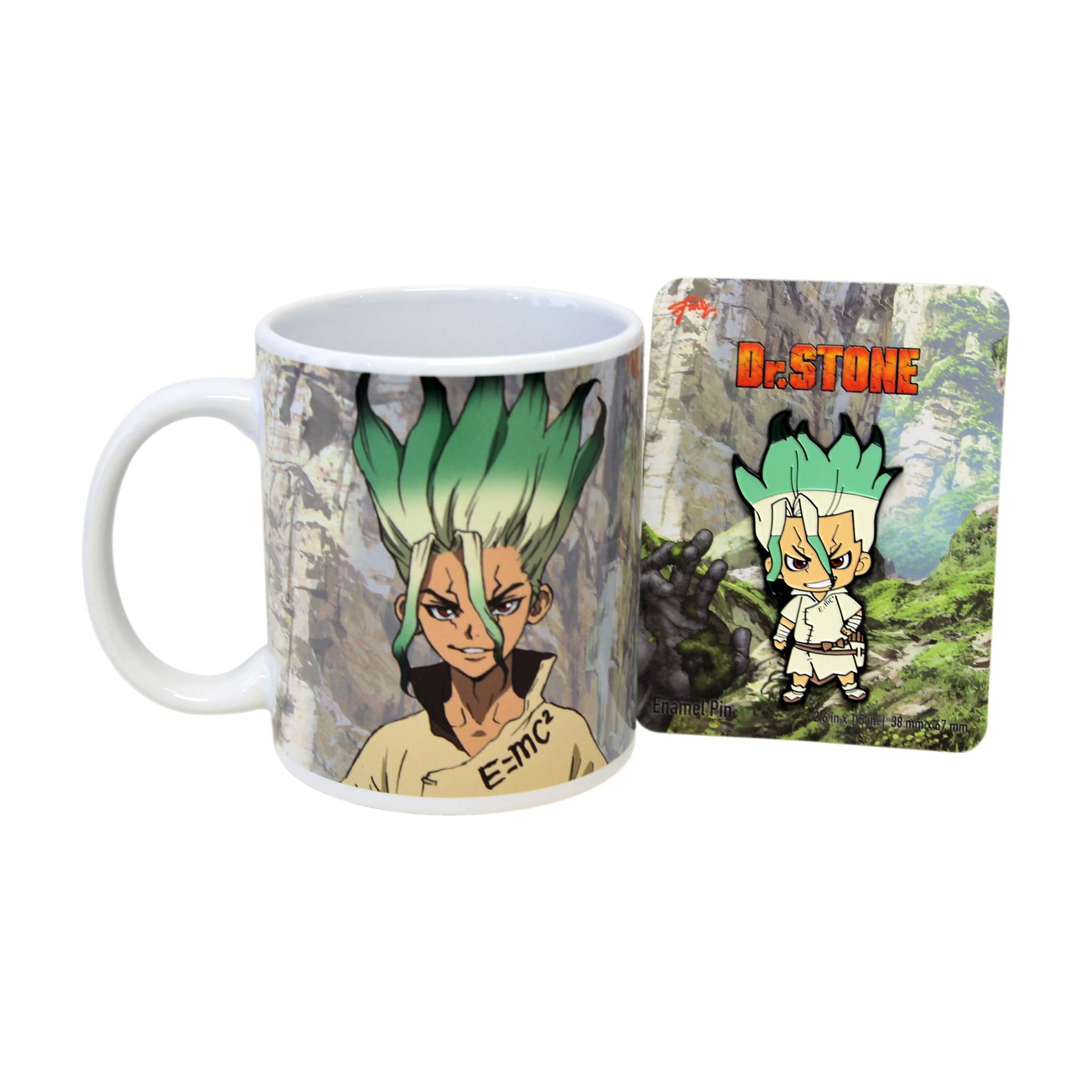 Dr. Stone 11oz Coffee Mug with Enamel Pin