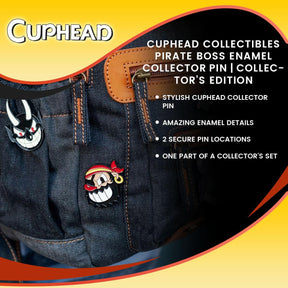 Cuphead Collectibles Pirate Boss Enamel Collector Pin | Collector’s Edition