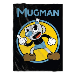 Cuphead Retro Mugman 45 x 60 Inch Fleece Throw Blanket