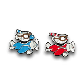 Cuphead & Mugman Collector’s Edition Planes Enamel Pin Set