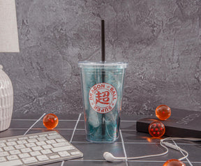 Dragon Ball Super Characters 16-Ounce Carnival Cup With Lid and Straw