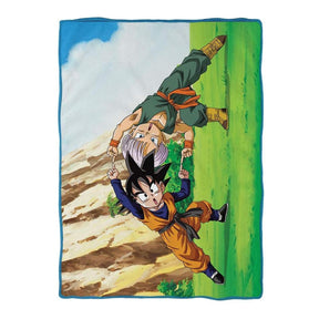 Dragon Ball Z Trunks and Goten 45 x 60 Inch Fleece Throw Blanket