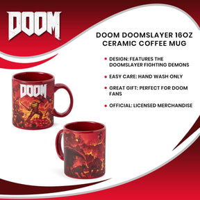 DOOM Doomslayer 16oz Ceramic Coffee Mug