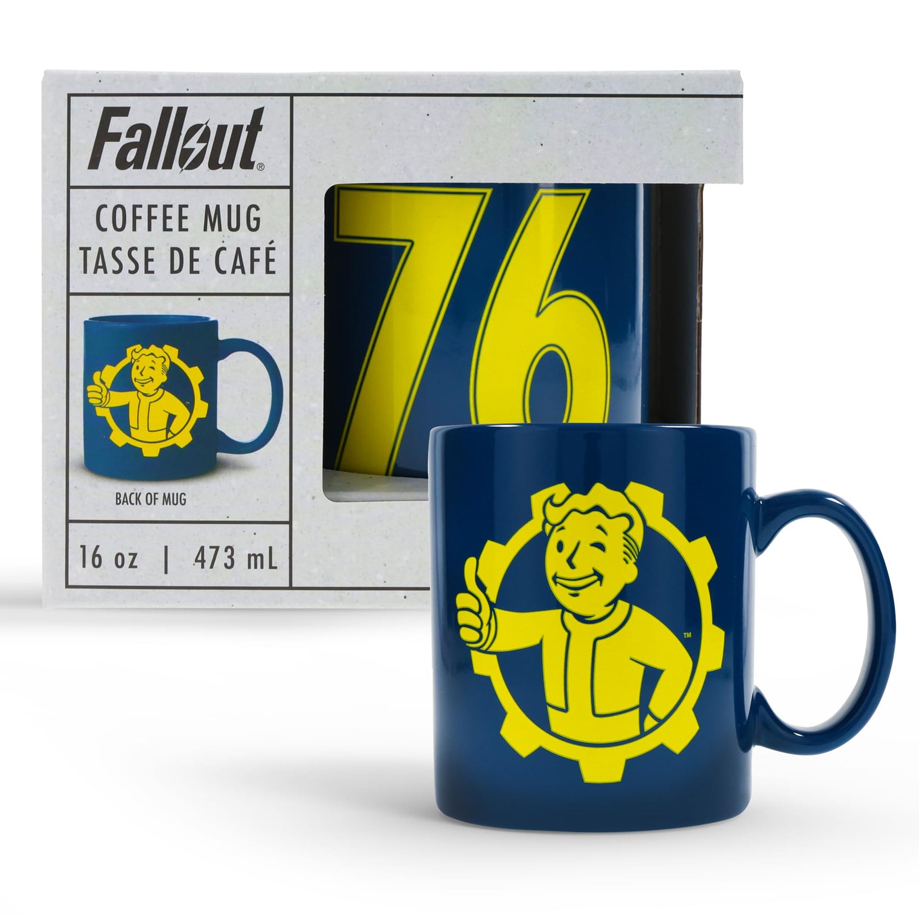 Fallout 76 Vault Boy Thumbs Up Ceramic Mug | Holds 16 Ounces