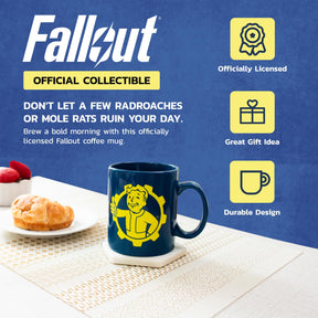 Fallout 76 Vault Boy Thumbs Up Ceramic Mug | Holds 16 Ounces