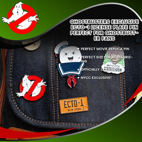 Ghostbusters Exclusive Ecto-1 License Plate Pin | Perfect For Ghostbuster Fans